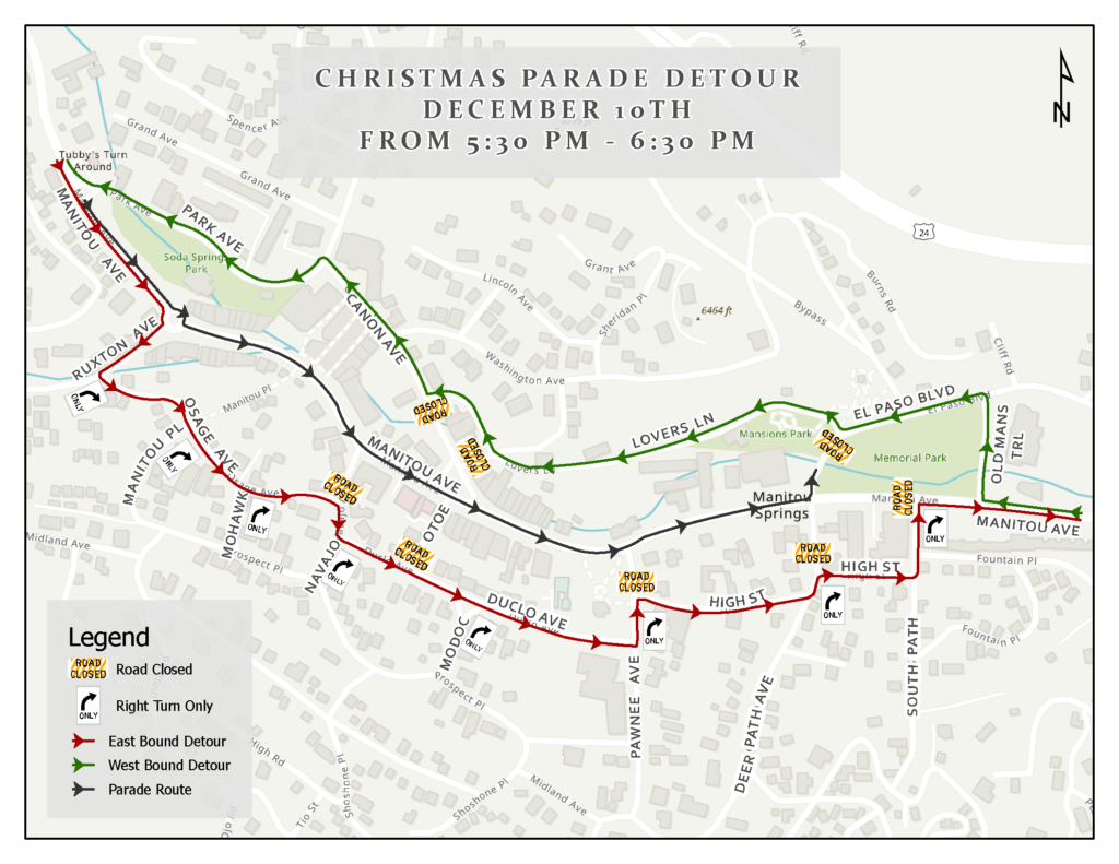 2022 Christmas Parade Detour